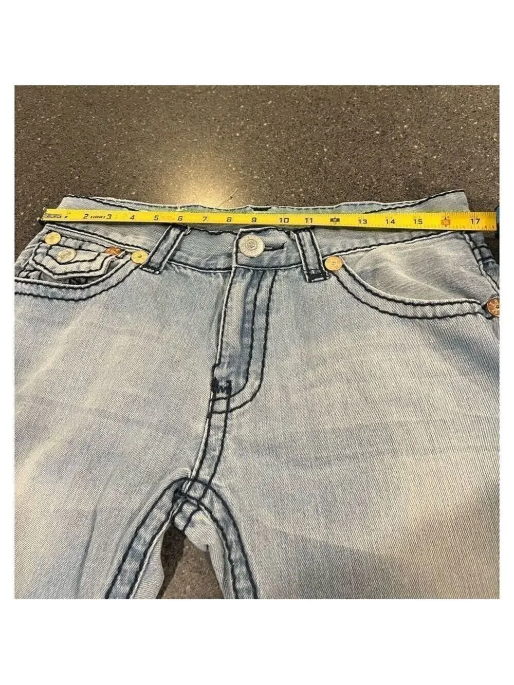 TRUE RELIGION BILLY SUPERT ROW 36 SEAT 33  VINTAGE Made in USA